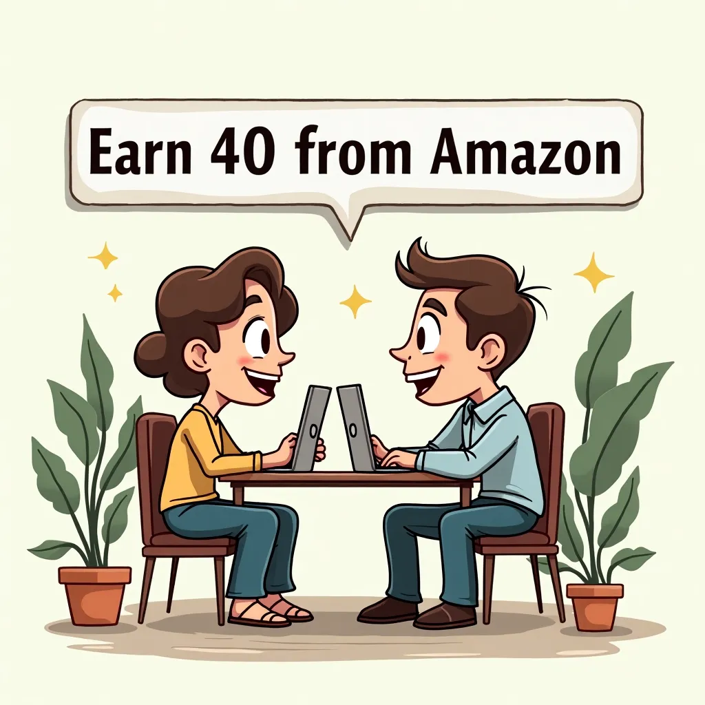 **Earn 40% from Amazon**