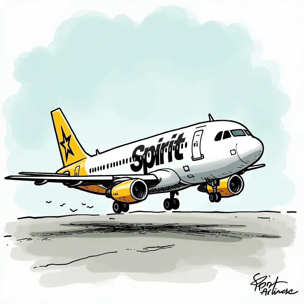 **Spirit Airlines Shares Plummet Amid Bankruptcy Fears**