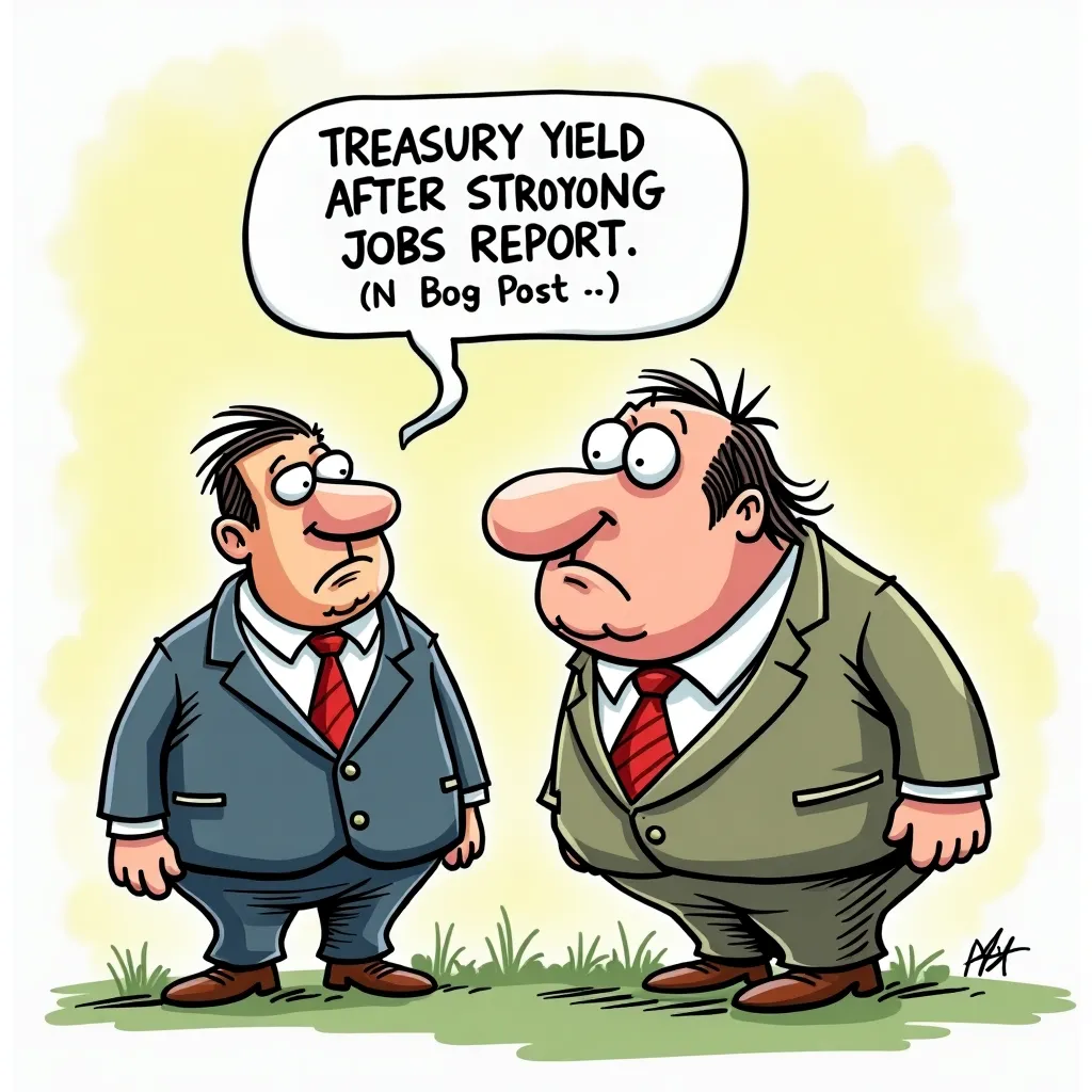 **Treasury Yield Surges After Strong Jobs Report**