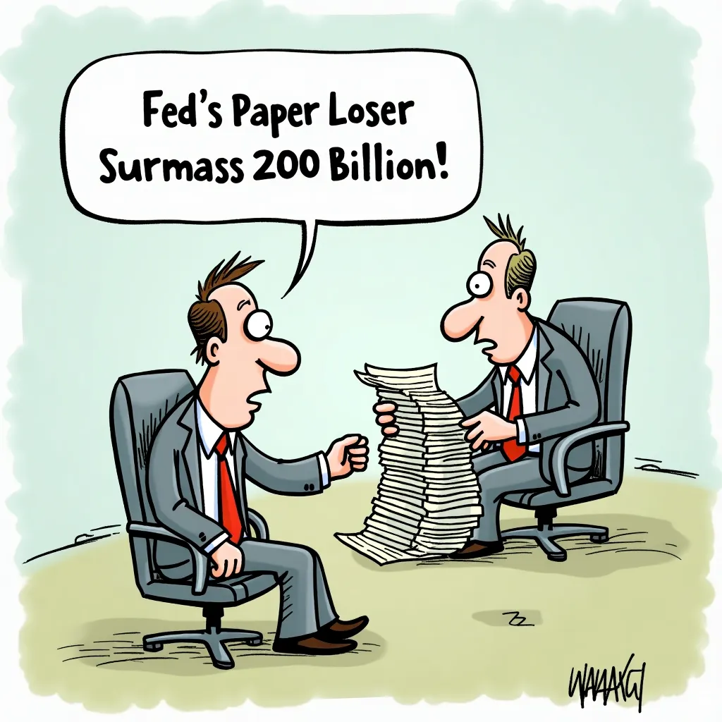 **Fed’s Paper Losses Surpass $200 Billion**